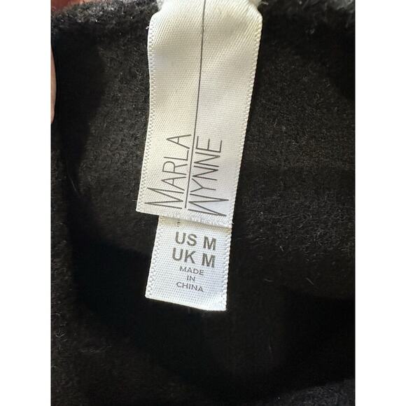MARLA WYNNE WOOL BLEND EMBROIDERY TOPPER LONG SLEEVE COAT SIZE M - Picture 10 of 11
